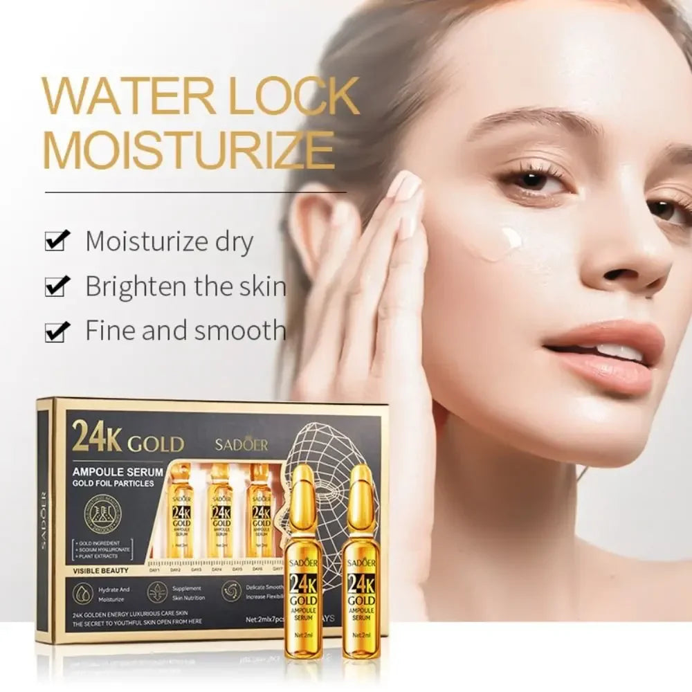 BEAUTYGOLD 24K GOLD Hyaluronzuur Serum met Eiwit en Vitamine C