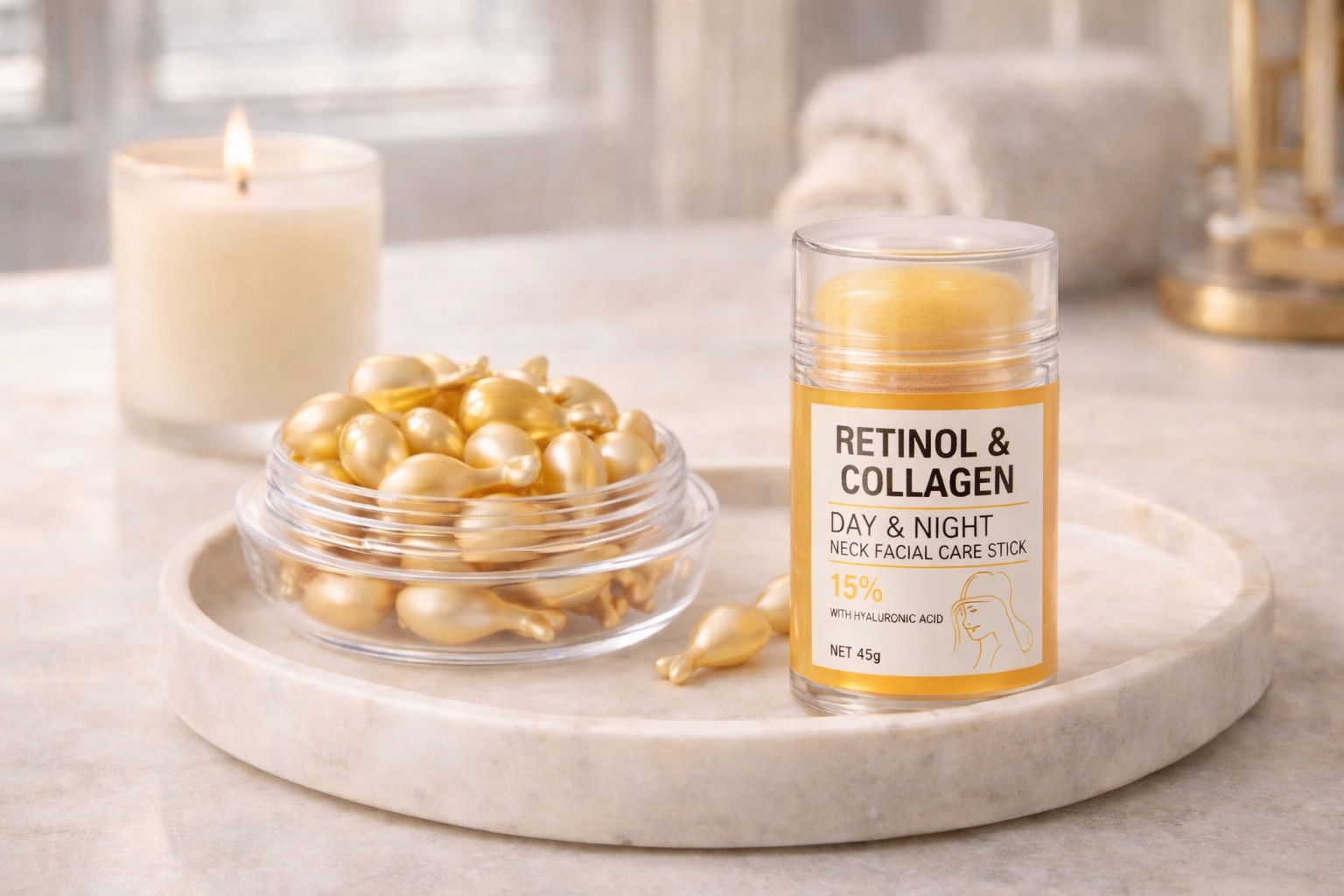 BEAUTYGOLD RETINOL & COLLAGEN STICK - Effortless firming & hydration. Anytime. Anywhere. ✨